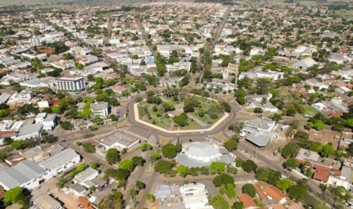 Vista aérea de Naviraí. (Foto: Reprodução)